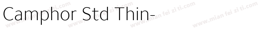 Camphor Std Thin字体转换